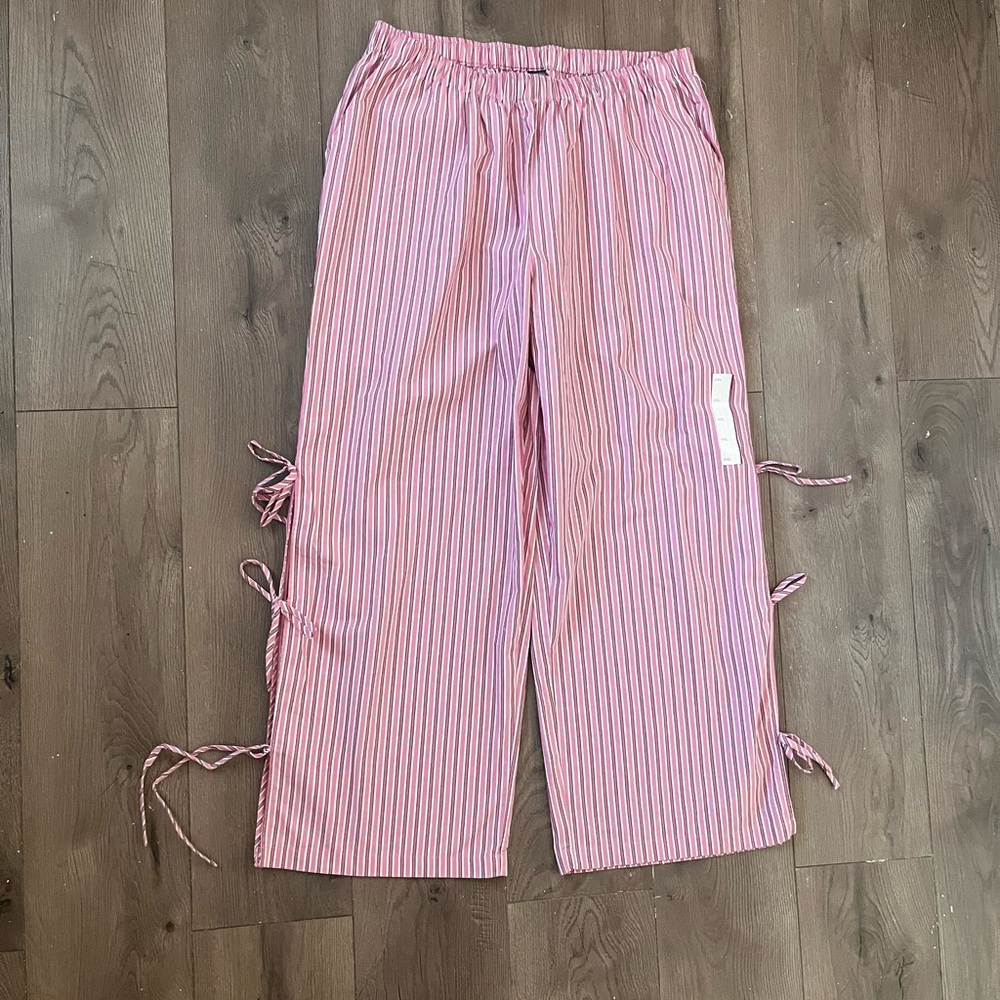 Wild Fable Pink Striped Wide Leg Pants
